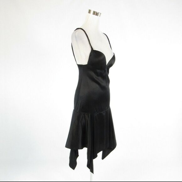 Carlos Miele black spaghetti strap dress M - Picture 3 of 8